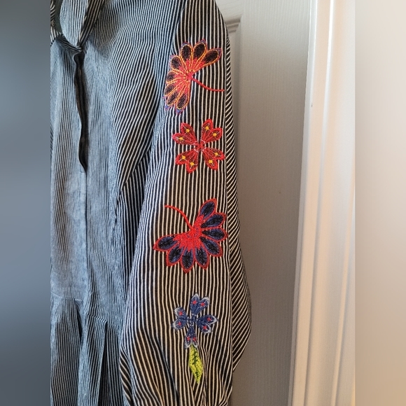 Eloquii Studio Embroidered Shirt Dress,‎ Sz 18 - Picture 5 of 7